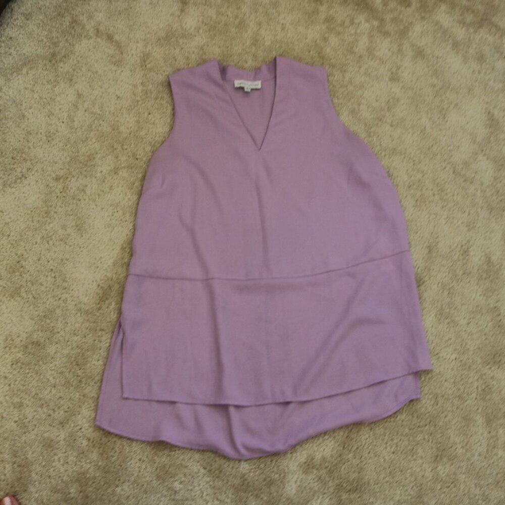 Gibson Latimer Purple Sleeveless Blouse